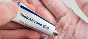 Tube of testosterone gel