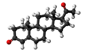 model of the progesterone molecule